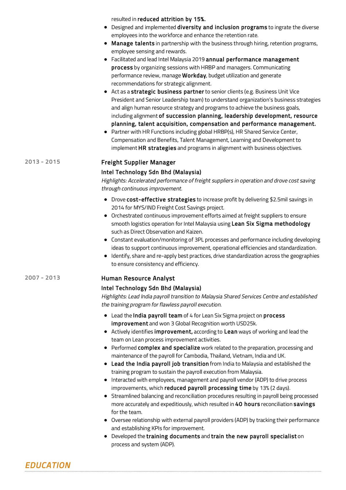 Senior Hr Business Partner Resume Sample Senior Hr Business Partner Resume Resumekraft