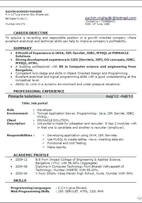 Senior Java Developer Resume Sample India Senior Java Developer Resume Sample India Best Resume