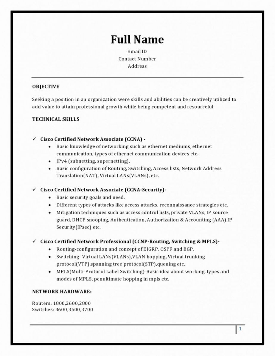 About Me In Resume Sample for Freshers 3 Page Resume format for Freshers Resume format