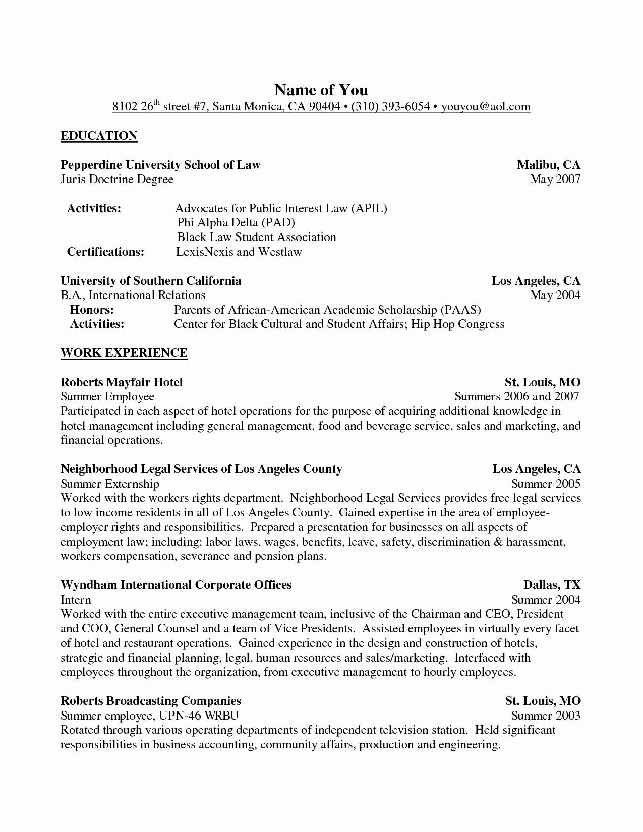 Activities and Interests On Resume Sample Activities
