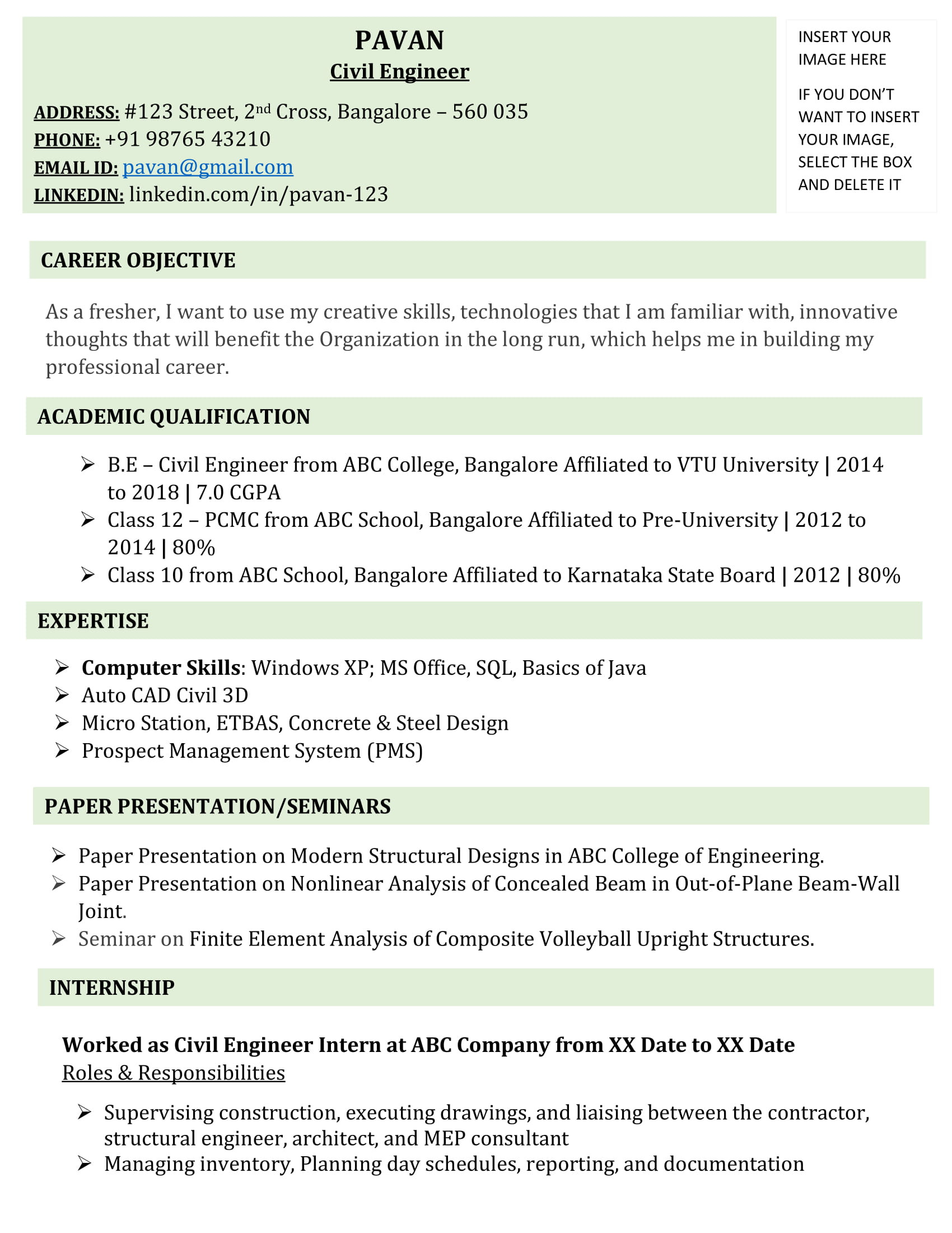 Best Resume Sample for Fresher Civil Engineer Fresher Civil Engineering Resume Template 6 – Samavabudh Best Resume Sample for Fresher Civil Engineer Fresher Civil Engineering Resume Template 6 – Samavabudh