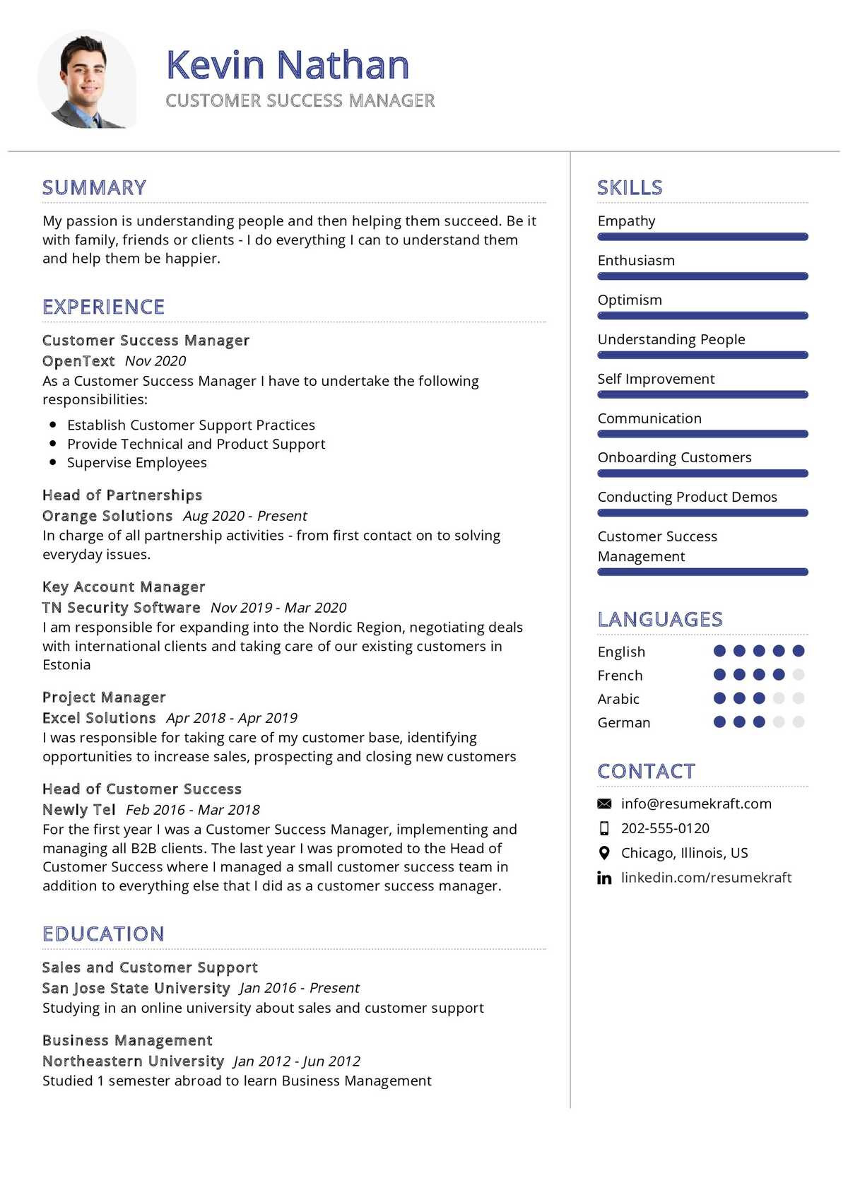 Customer Service Manager Resume Templates Samples Customer Success Manager Resume Sample 2021 Writing Guide …