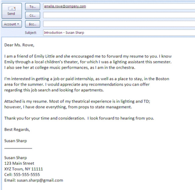 Forwarding A Resume for A Friend Email Sample formatted Job Search Email Message Examples formatted