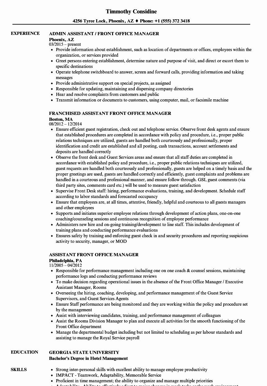 Hotel assistant Front Office Manager Resume Sample Hotel Front Desk Job Description Resume Luxury 10 Job Description … Hotel assistant Front Office Manager Resume Sample Hotel Front Desk Job Description Resume Luxury 10 Job Description …