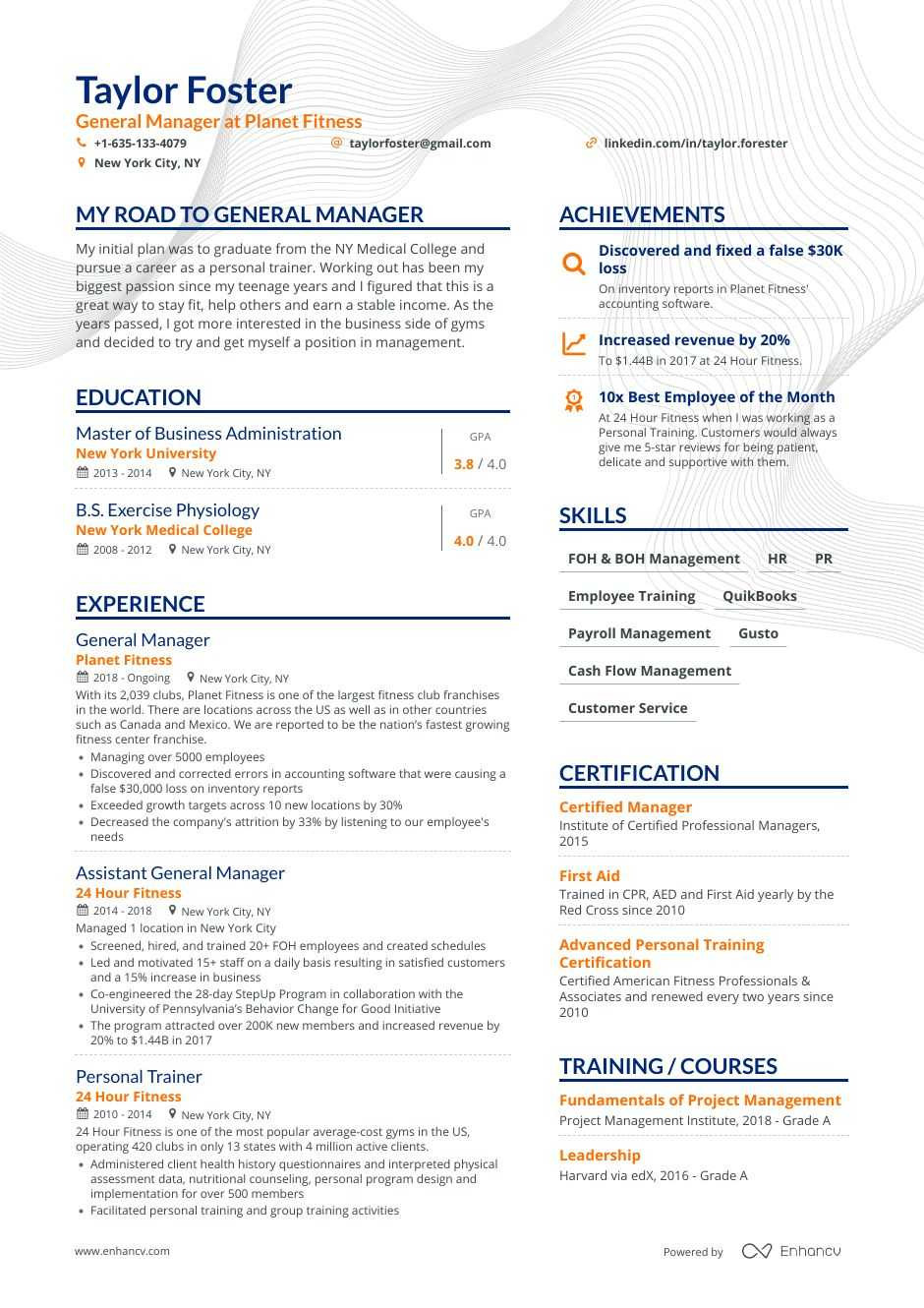 Hotel assistant General Manager Resume Sample General Manager Resume Examples: 4 Templates & How-to Guide