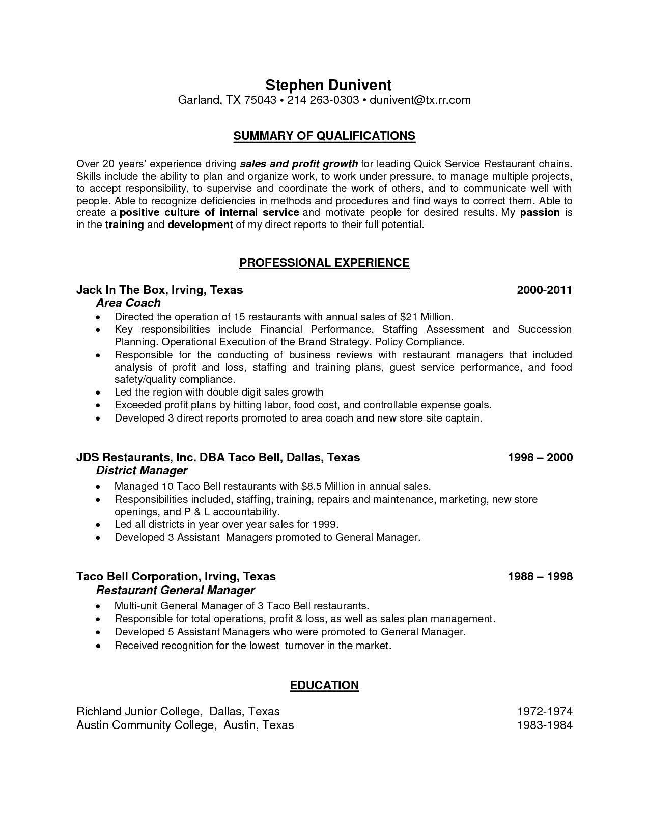 Hotel assistant General Manager Resume Sample General Manager Resume Summary References – Shefalitayal