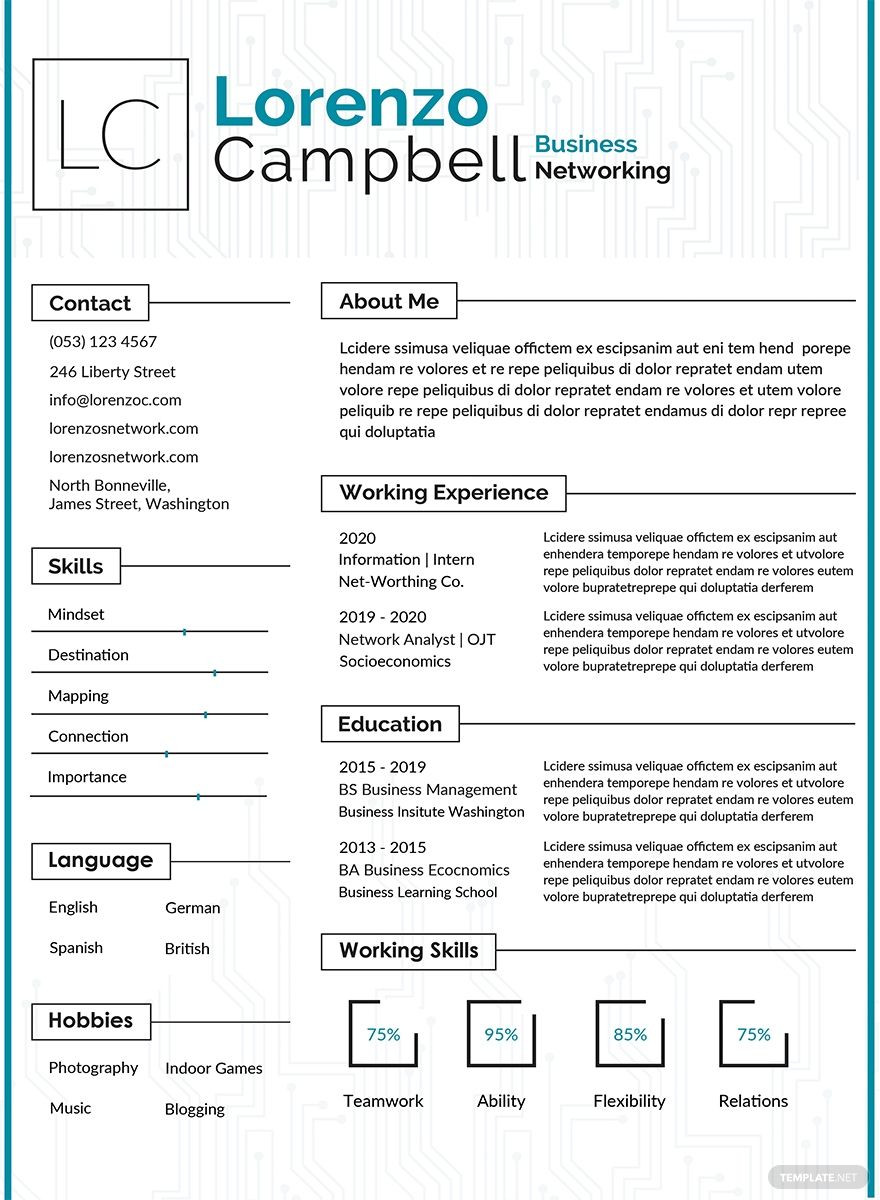 It Hardware and Networking Resume Samples Free Hardware and Networking Fresher Resume/cv Template – Word …