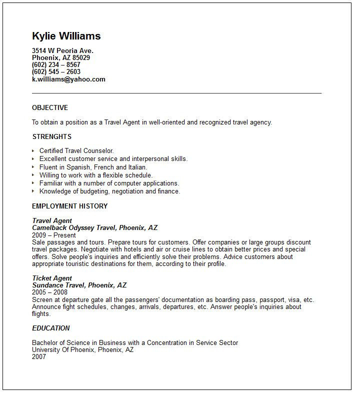 Sample Resume for Airline Ticketing Agent Sample Airlines Ticketing Agent Cv