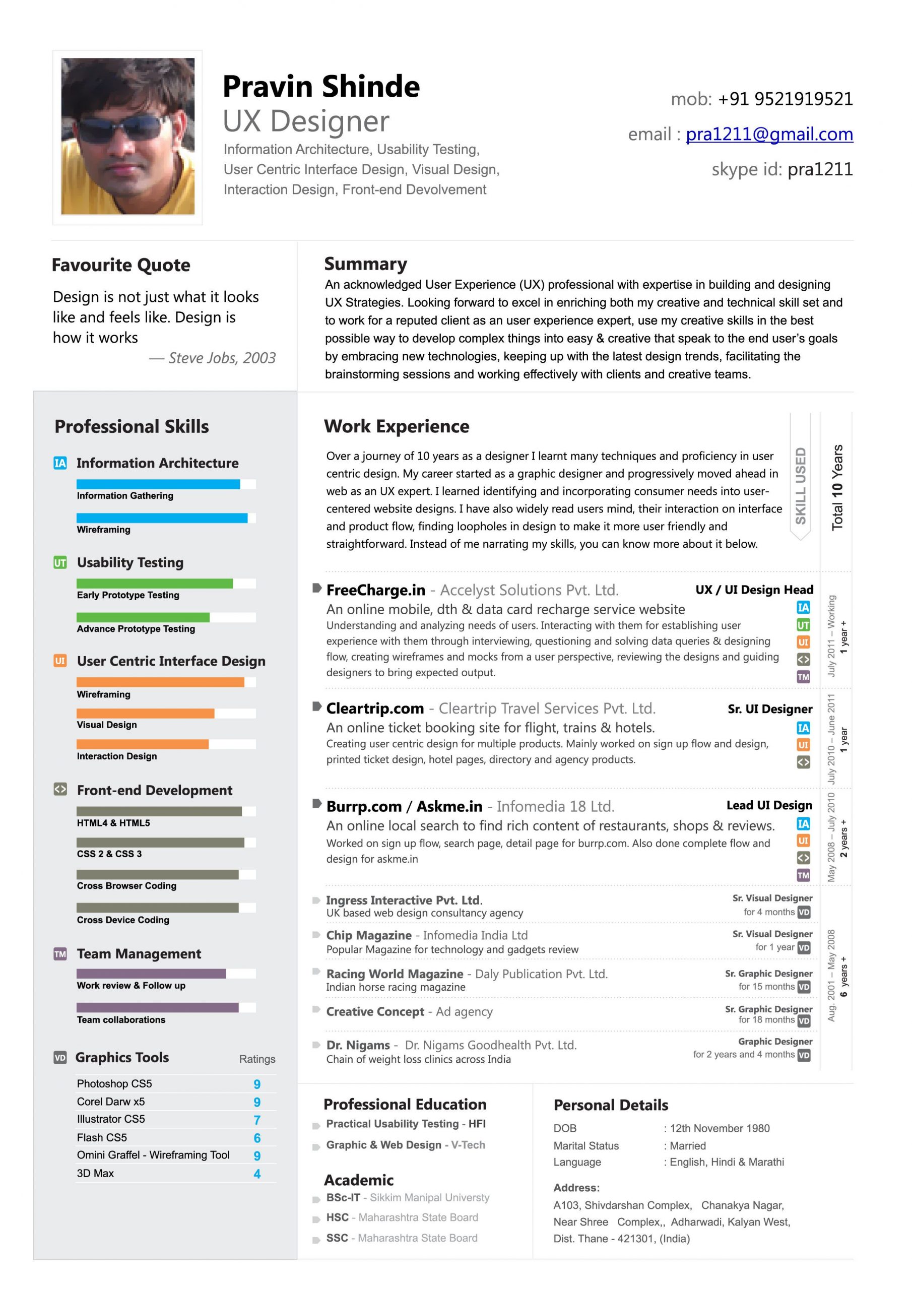 Sample Resume for Graphic Design Student Resume Design, Graphic Design Resume, Resume Design Template