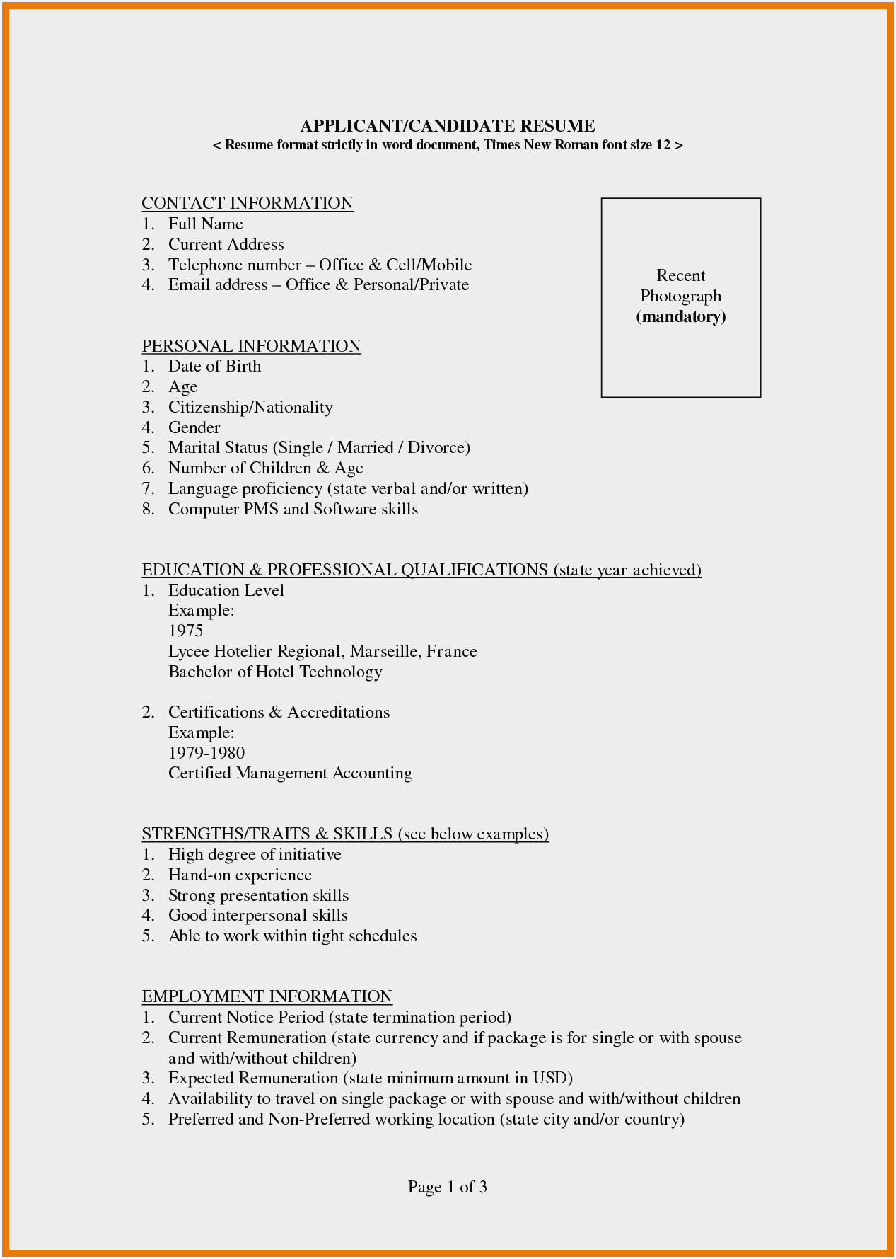 Sample Resume for Hotel Management Fresher Download Resume format for Hotel Management Fresher – Just One …