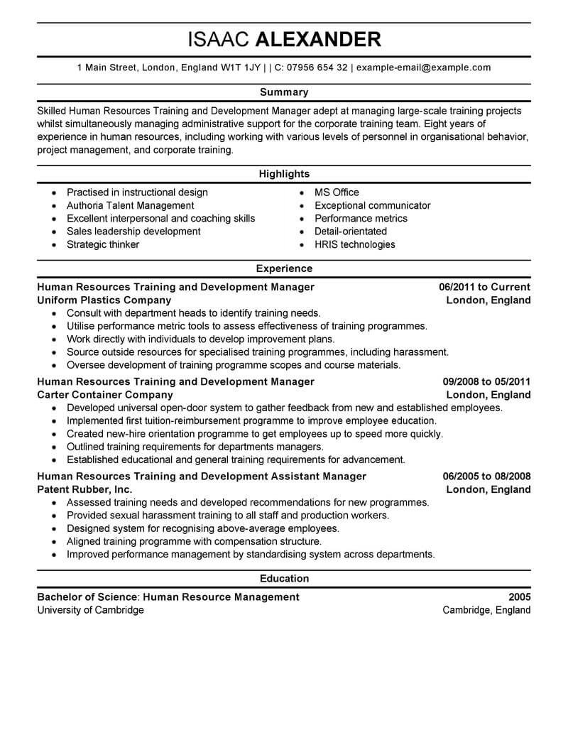 Sample Resume for Training and Development Coordinator Best Training and Development Manager Resume Example Livecareer …