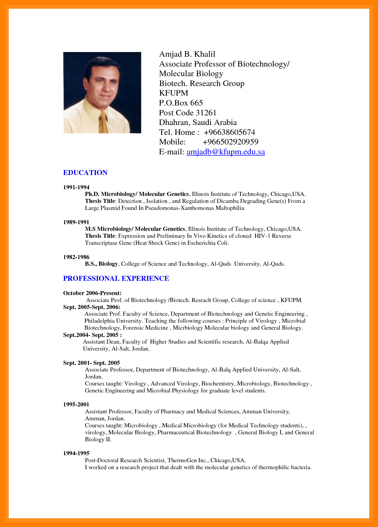 Sample Resume format Doc File Free Download Image Result for Cv Sample Doc