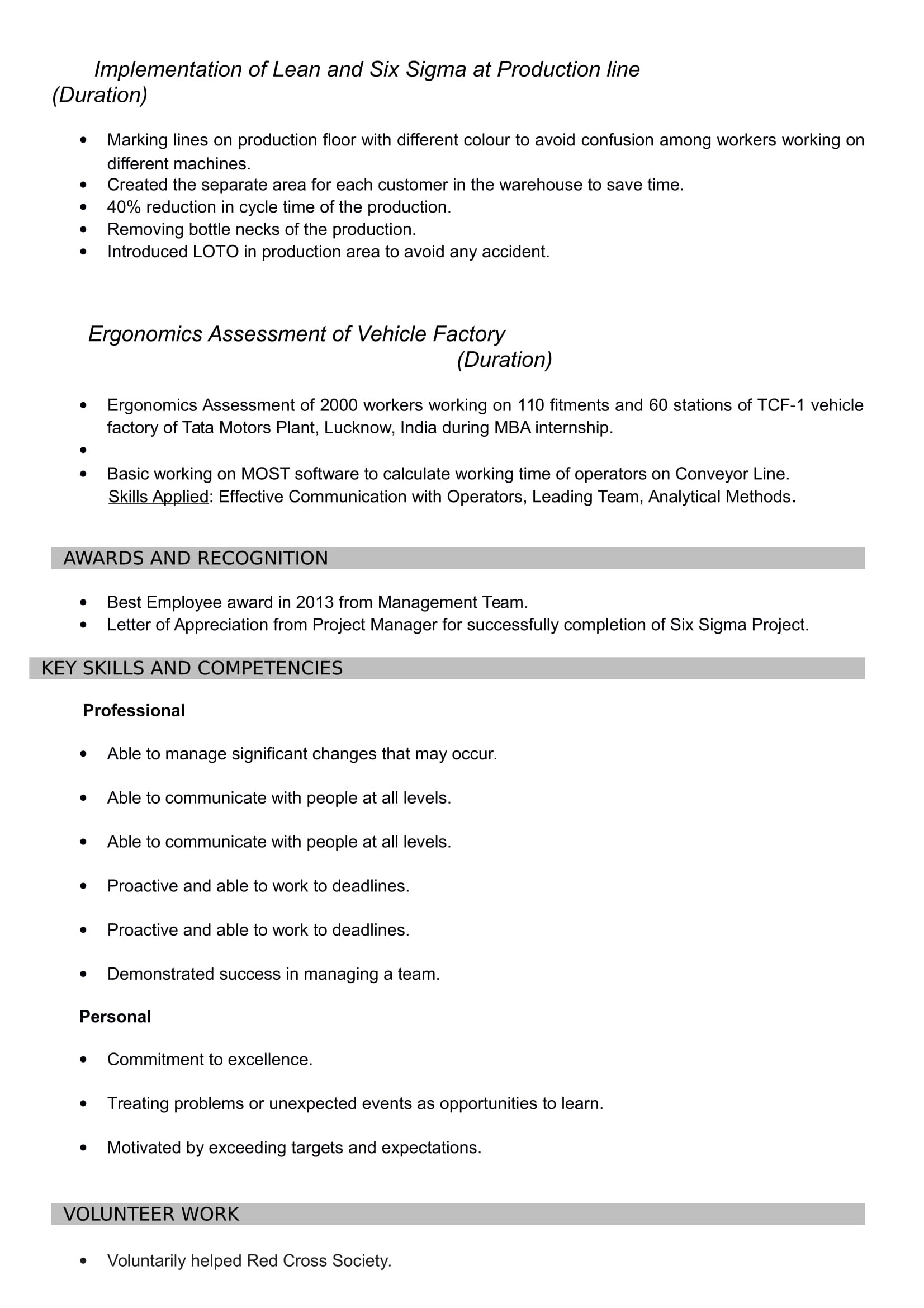Best Resume Samples for Mba Freshers Resume Templates for Mba Freshers Download Free