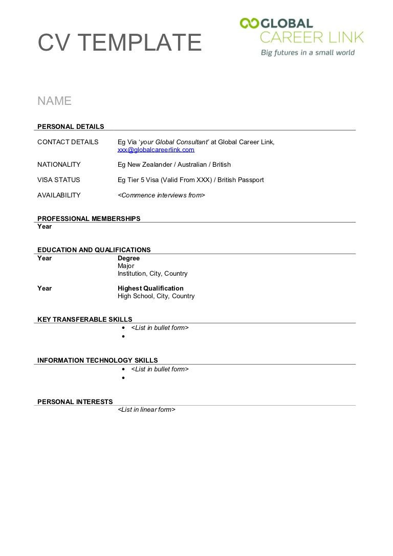 Blank Resume Templates for Free to Fill In Free Resume Templates Blank – Resume Examples Resume Template …