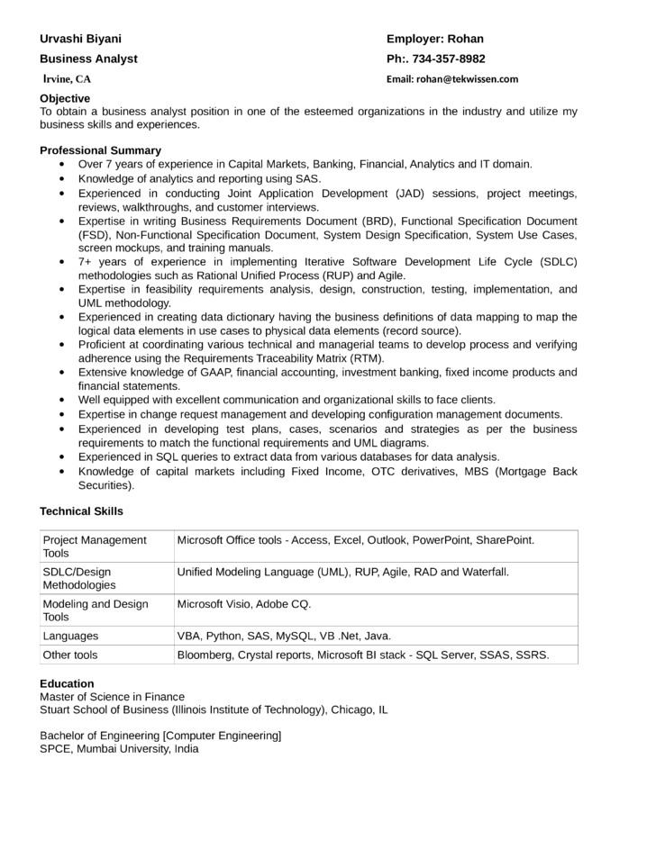 Business Analyst Capital Market Sample Resume Business Analyst Capital Markets Resume Business Analyst Capital Market Sample Resume Business Analyst Capital Markets Resume