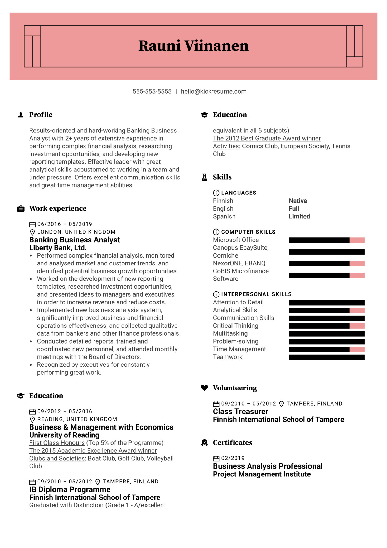 Business Analyst Payments Domain Sample Resume Banking Business Analyst Resume Sample
