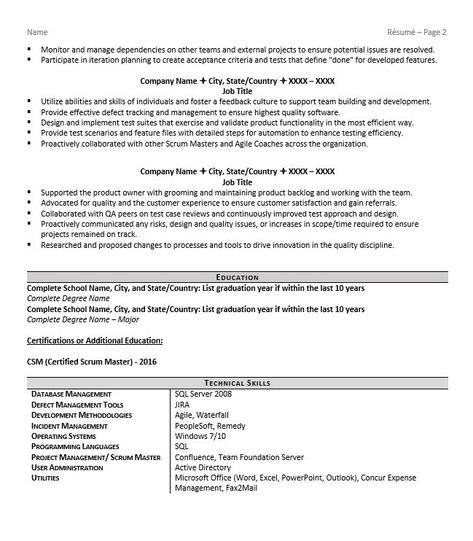 Business Analyst Scrum Master Resume Sample Scrum Master Resume Example & Tips for 2018 with Images Business Analyst Scrum Master Resume Sample Scrum Master Resume Example & Tips for 2018 with Images