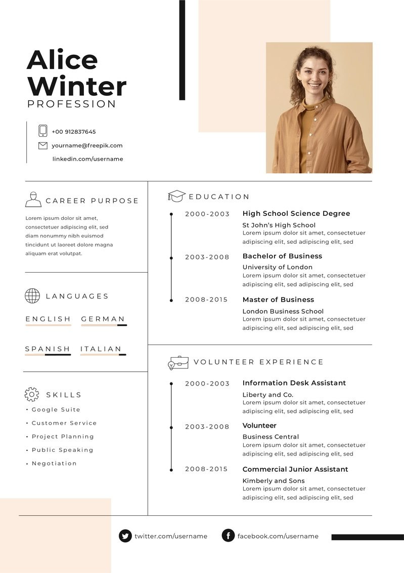 Free High School Resume Template Download Free Professional Simple Amy High School Resume Template to Design