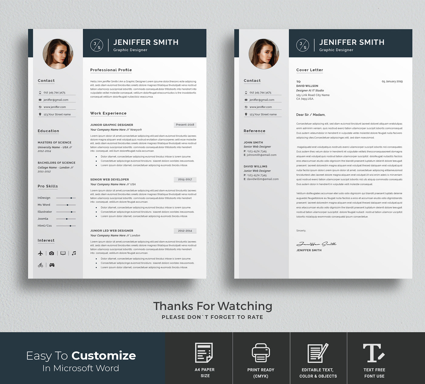 Free Resume Templates Downloads with No Fees Free Resume Templates Word On Behance