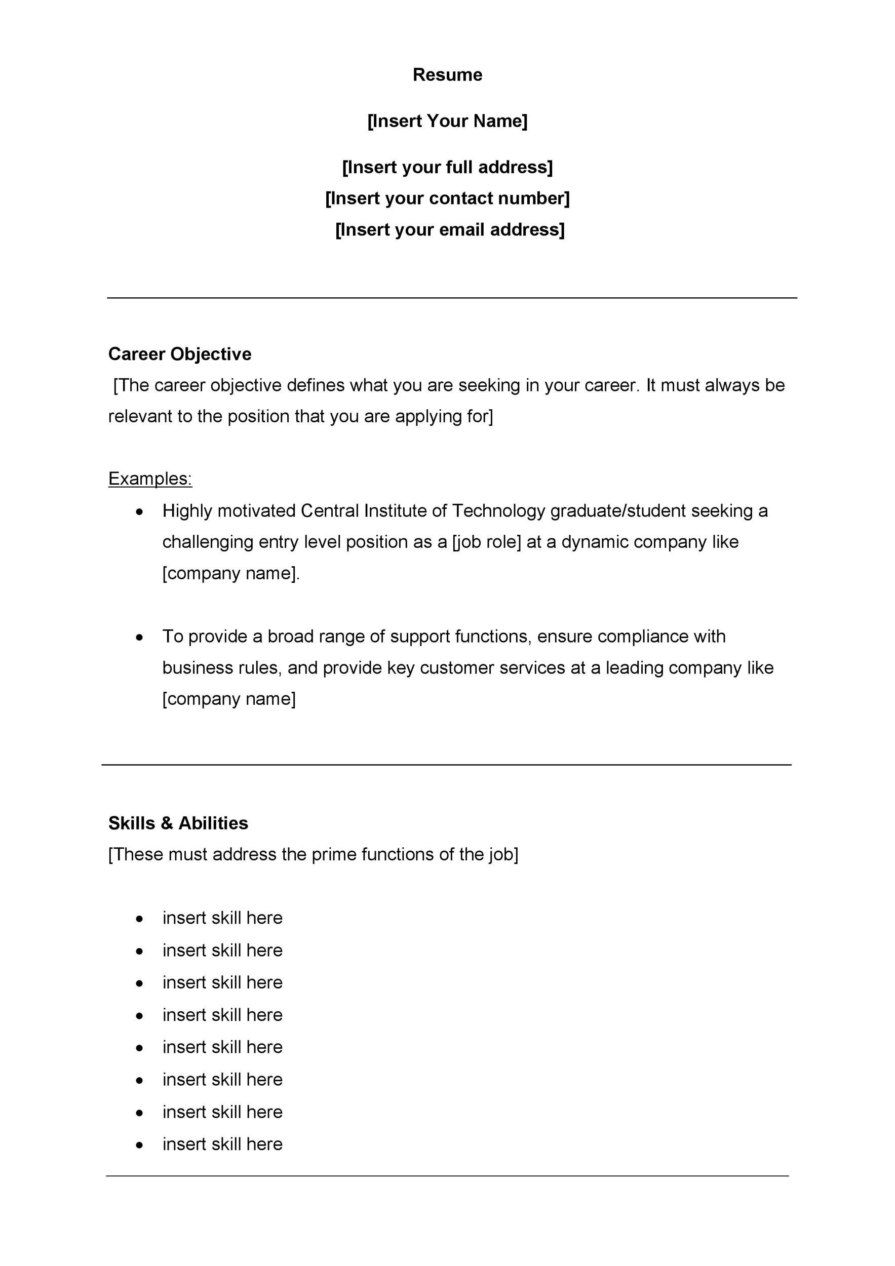 Free Resume Templates for Customer Service Jobs 30lancarrezekiq Customer Service Resume Examples á Templatelab