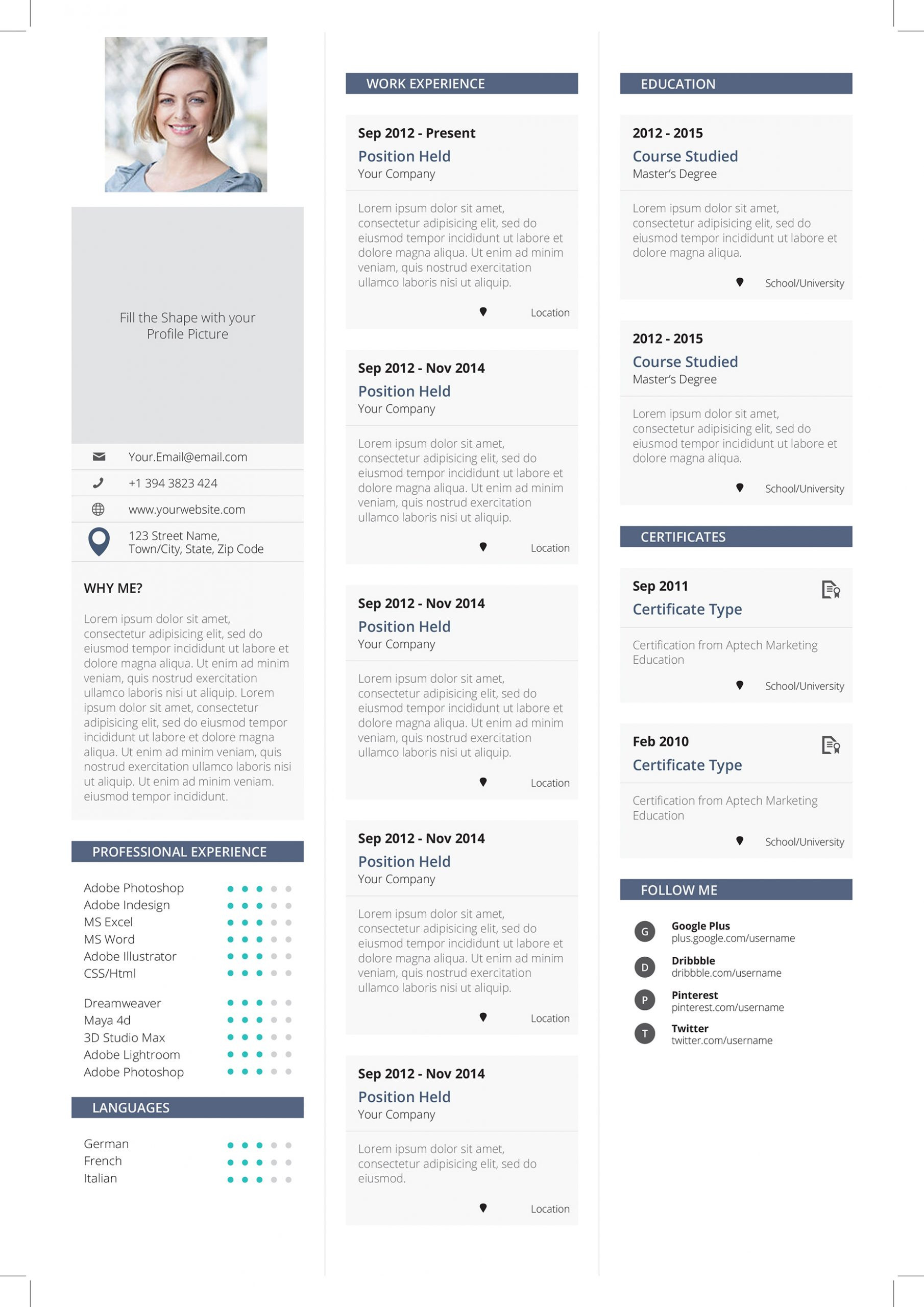 Free Resume Templates for Marketing Manager Modern Marketing Manager Resume â Modern & Professional Cv/resume …