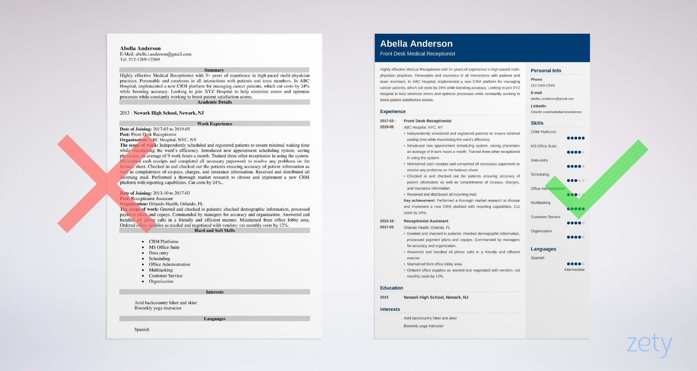 Free Resume Templates for Medical Receptionist Medical Receptionist Resume Sample (skills, Duties, 20lancarrezekiq Tips)