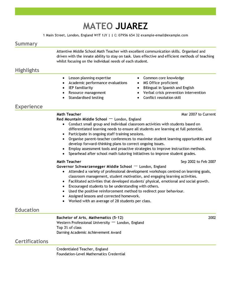 Free Resume Templates for Teaching Positions Pin by Kayla Hoskins On Resume….for A Teacher Teacher Resume …