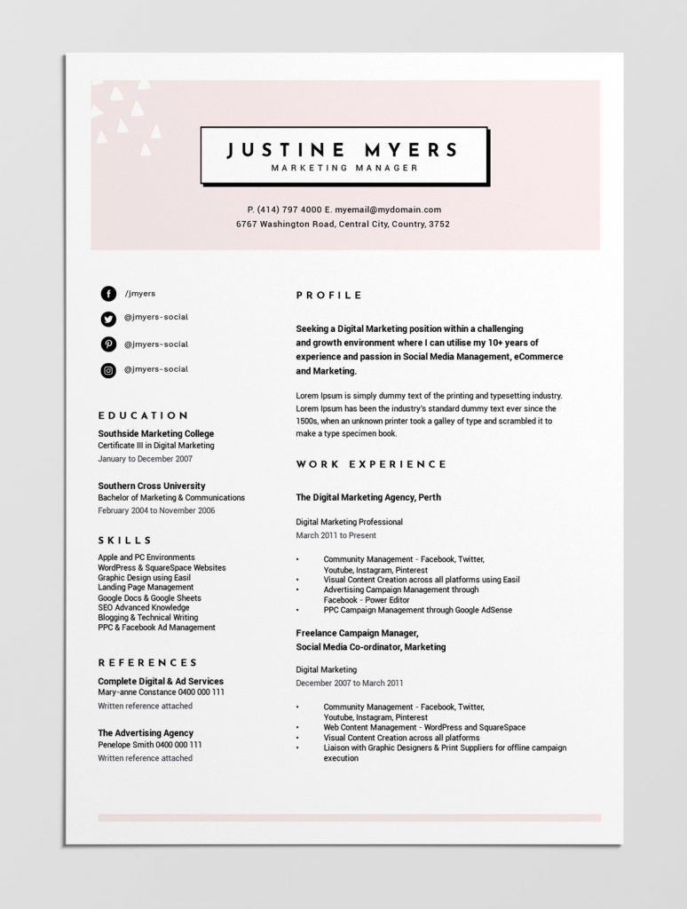 Free Resume Templates with Bullet Points 12 Best Free Resume Templates   Tips On How to Stand Out – Easil