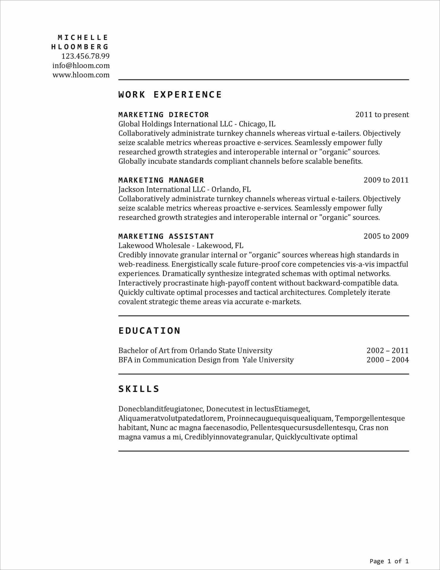 Free Resume Templates with Bullet Points 25lancarrezekiq Free Resume Templates to Download In 2022 [all formats]