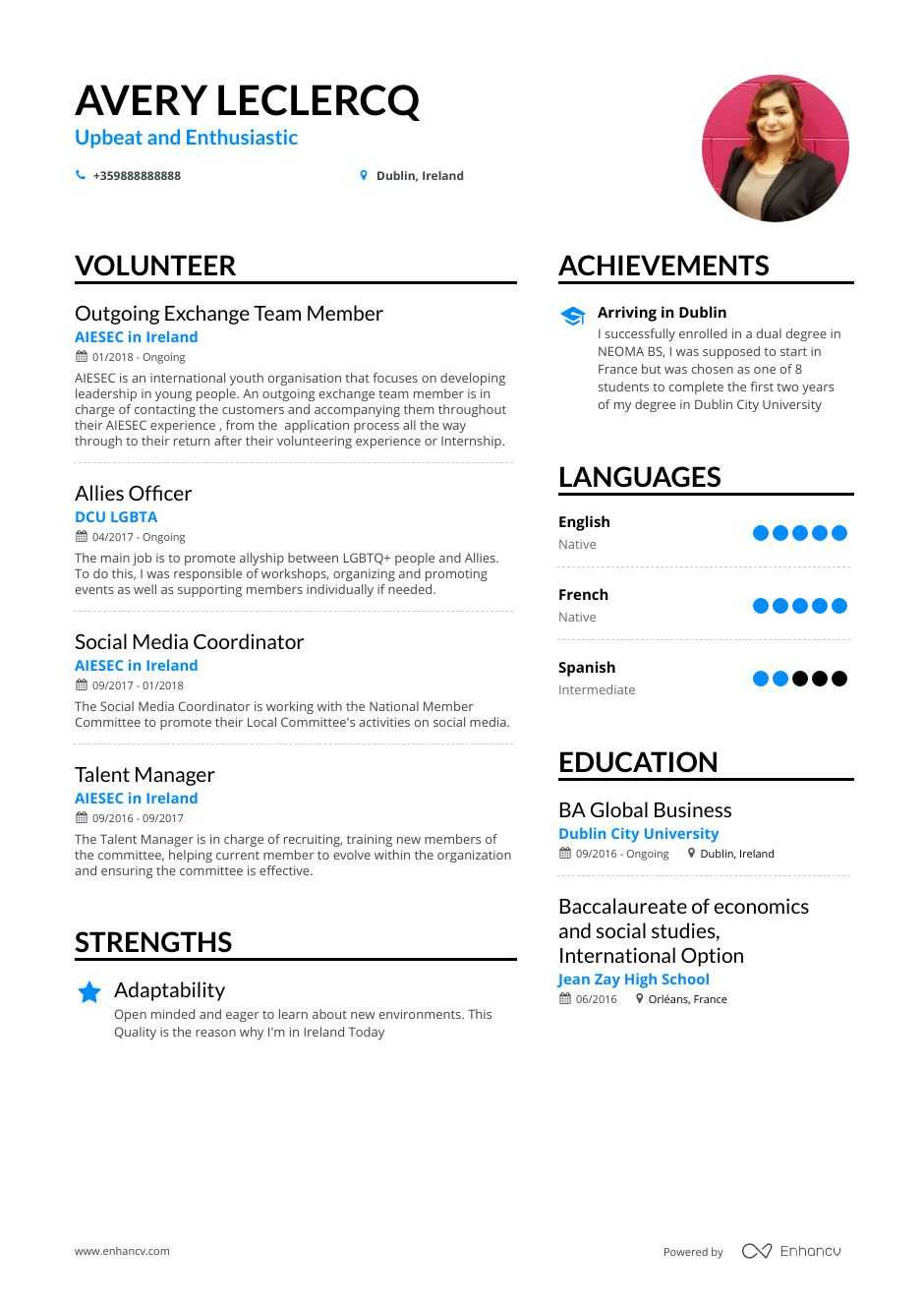Free Resume Templates with Volunteer Experience top Volunteer Resume Examples & Samples for 2021 Enhancv.com