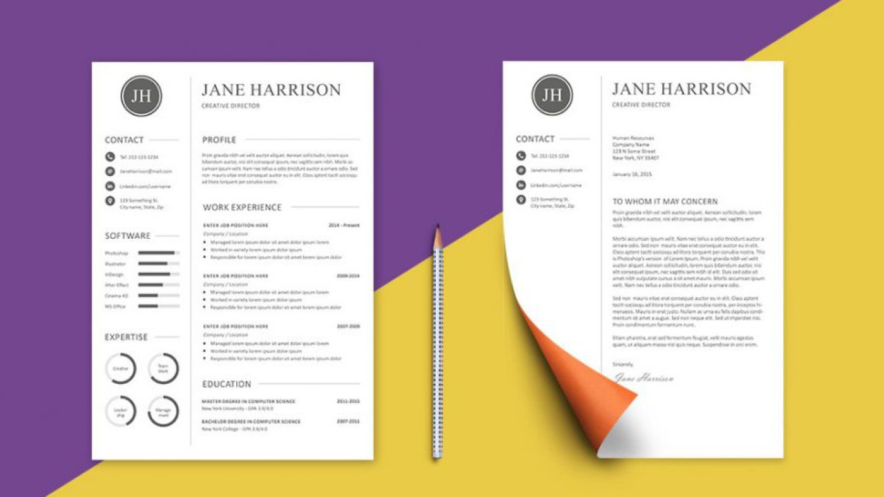 Free Template for A Cover Letter for A Resume Harrison Resume – Free Resume Template and Cover Letter with …
