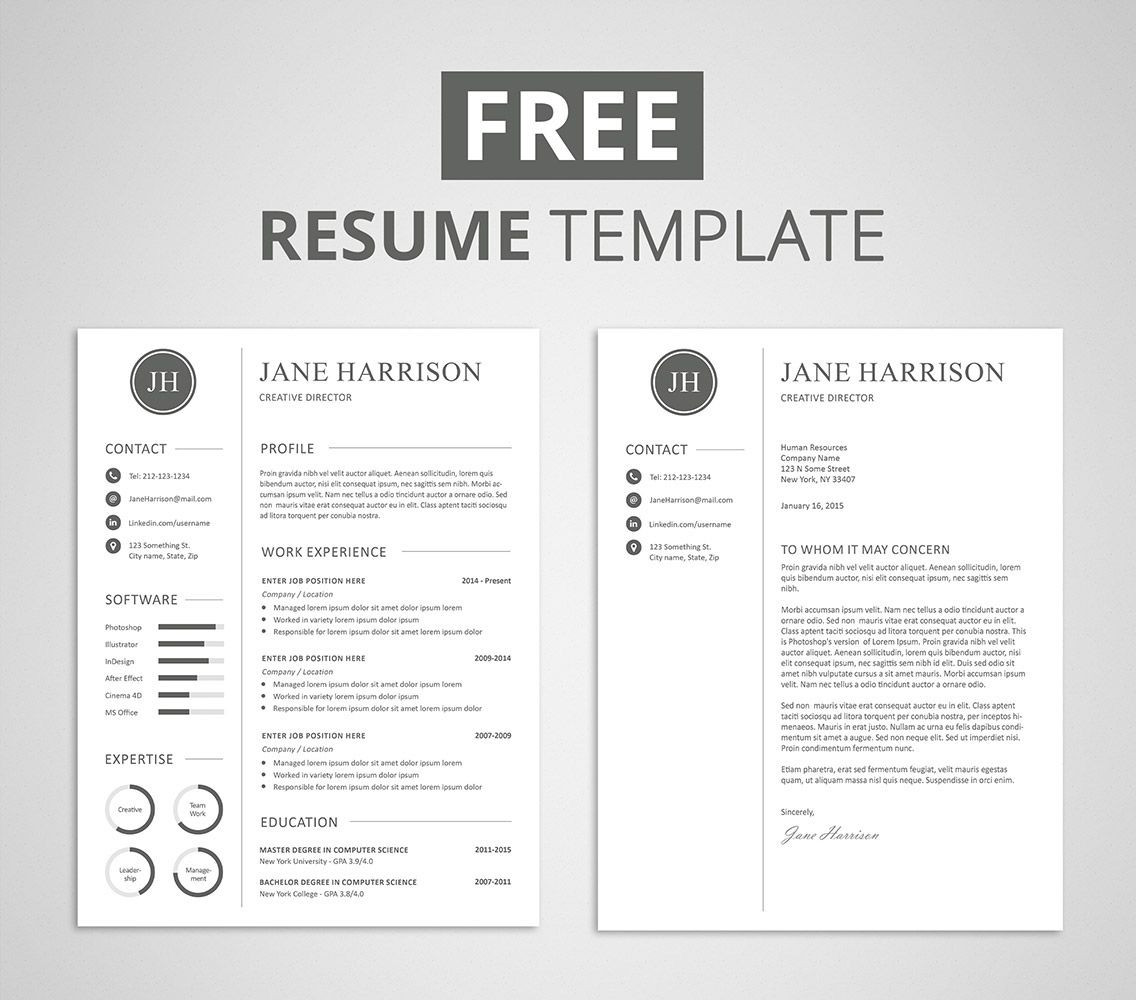 Free Template for Cover Letter for Resume Cover Letter Template Design Free , #cover #coverlettertemplate …