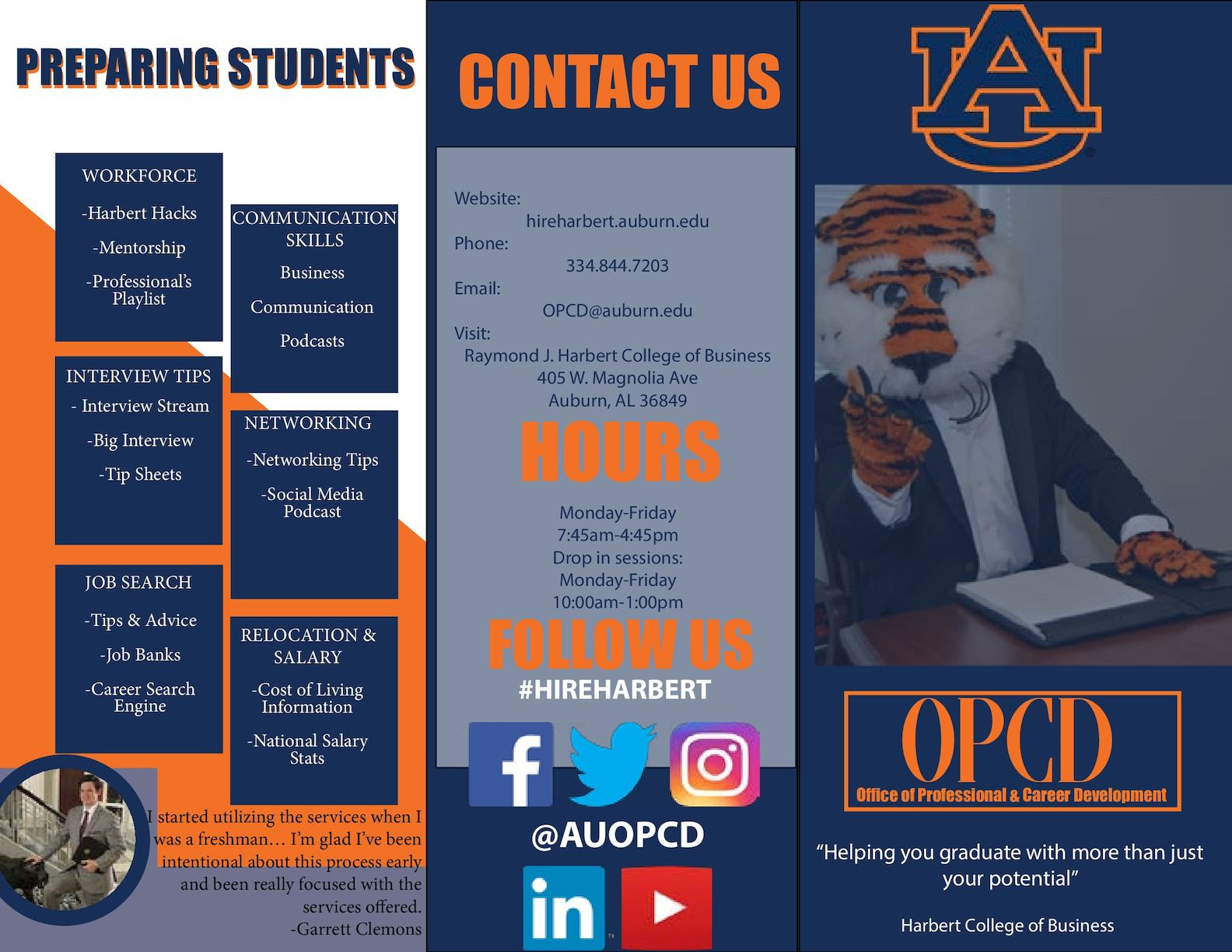 Harbert College Of Business Resume Template CalamÃ©o – Brochure