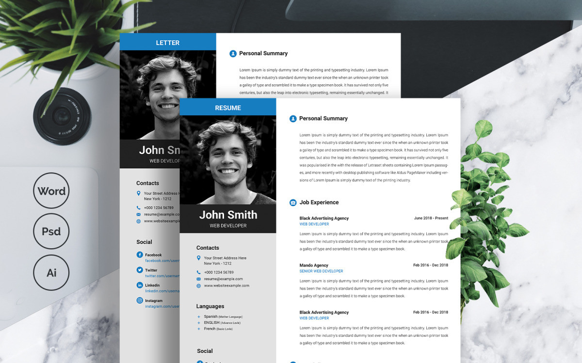 John Smith Resume Template Free Download John Smith – Resume Template