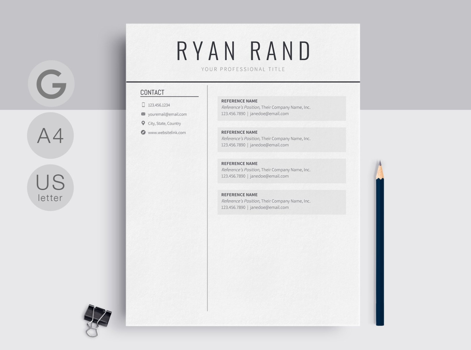 Modern Cv Resume Template Free Download Google Docs Resume Template by Resume Templates On Dribbble