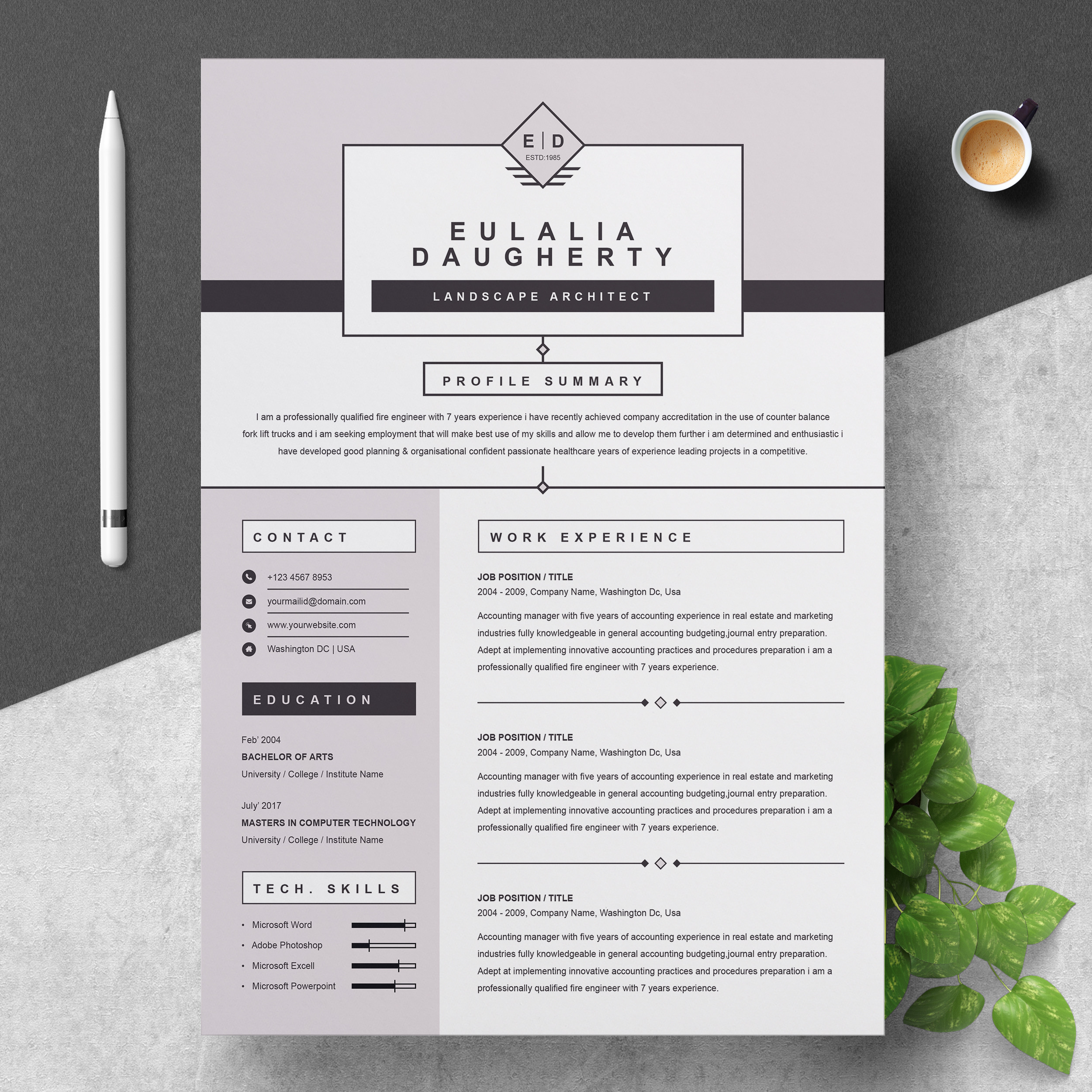 Modern Cv Resume Template Free Download Modern Resume Template â Free Resumes, Templates Pixelify.net