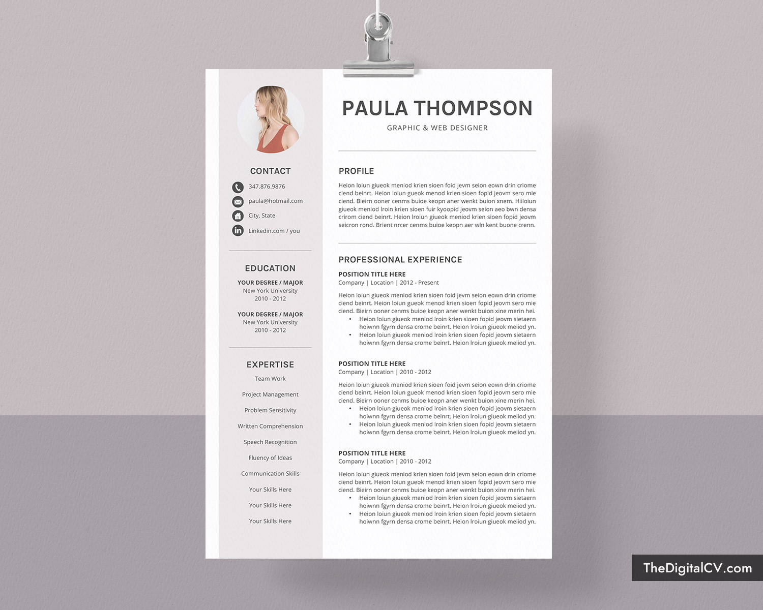 Modern Professional Resume Template Free Download Modern Cv Template for Microsoft Word, Simple Cv Template Design, Clean Resume, Creative Resume, Professional Resume, Job Resume, Editable Resume, …