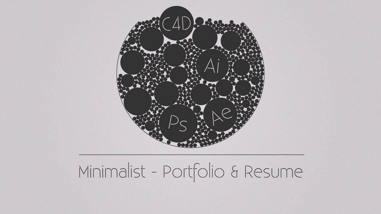 Portfolio Resume after Effects Templates Videohive Minimalist – Portfolio & Resume (videohive after Effects Template …