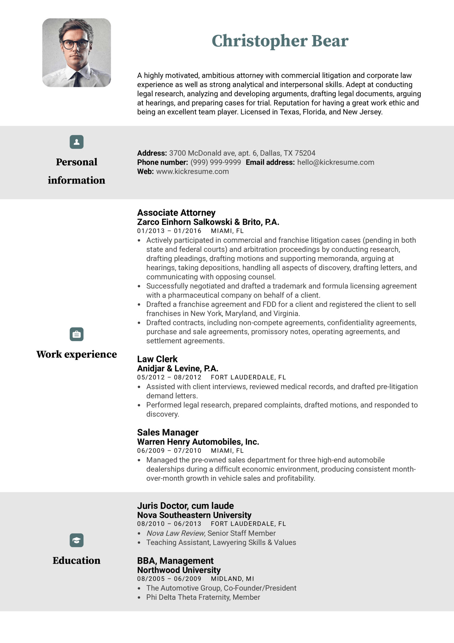 Real Estate Law Clerk Resume Sample Resume Examples by Real People Law Clerk Resume Example