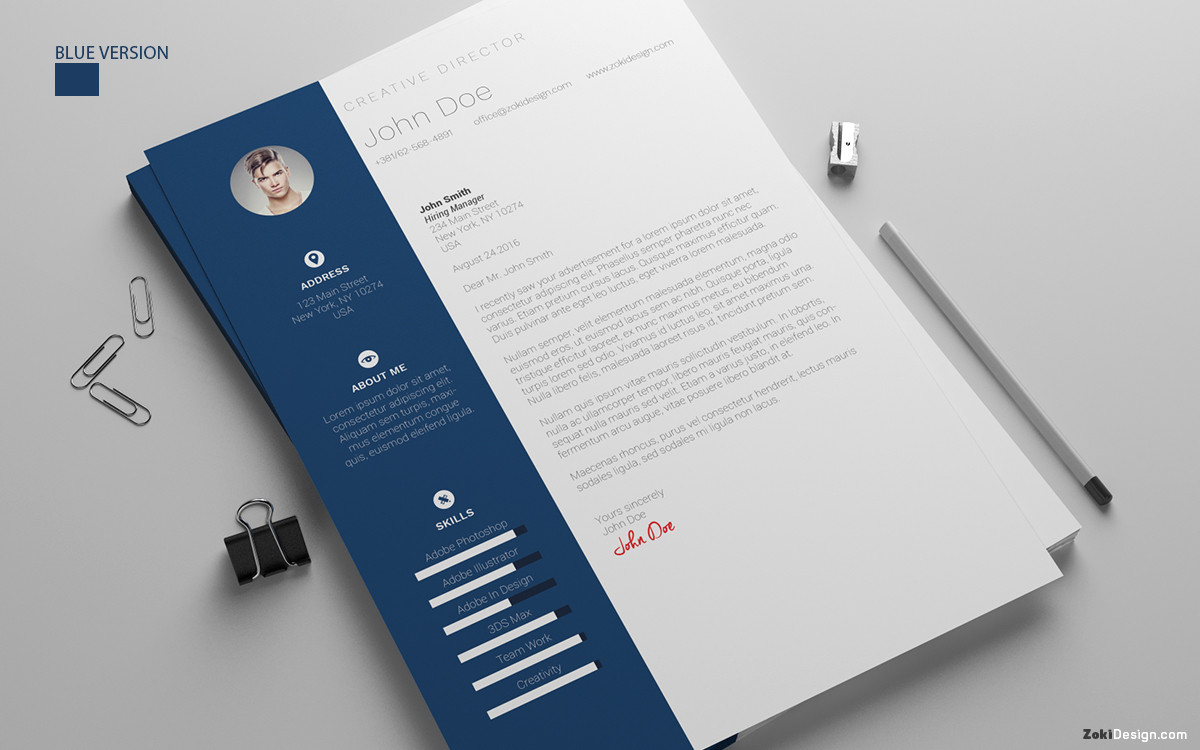Resume and Cover Letter Template Free Download Free Resume Template On Behance
