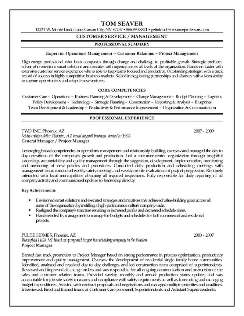 Resume Sample for Construction Project Manager Resume Template Project Manager Construction – Construction …