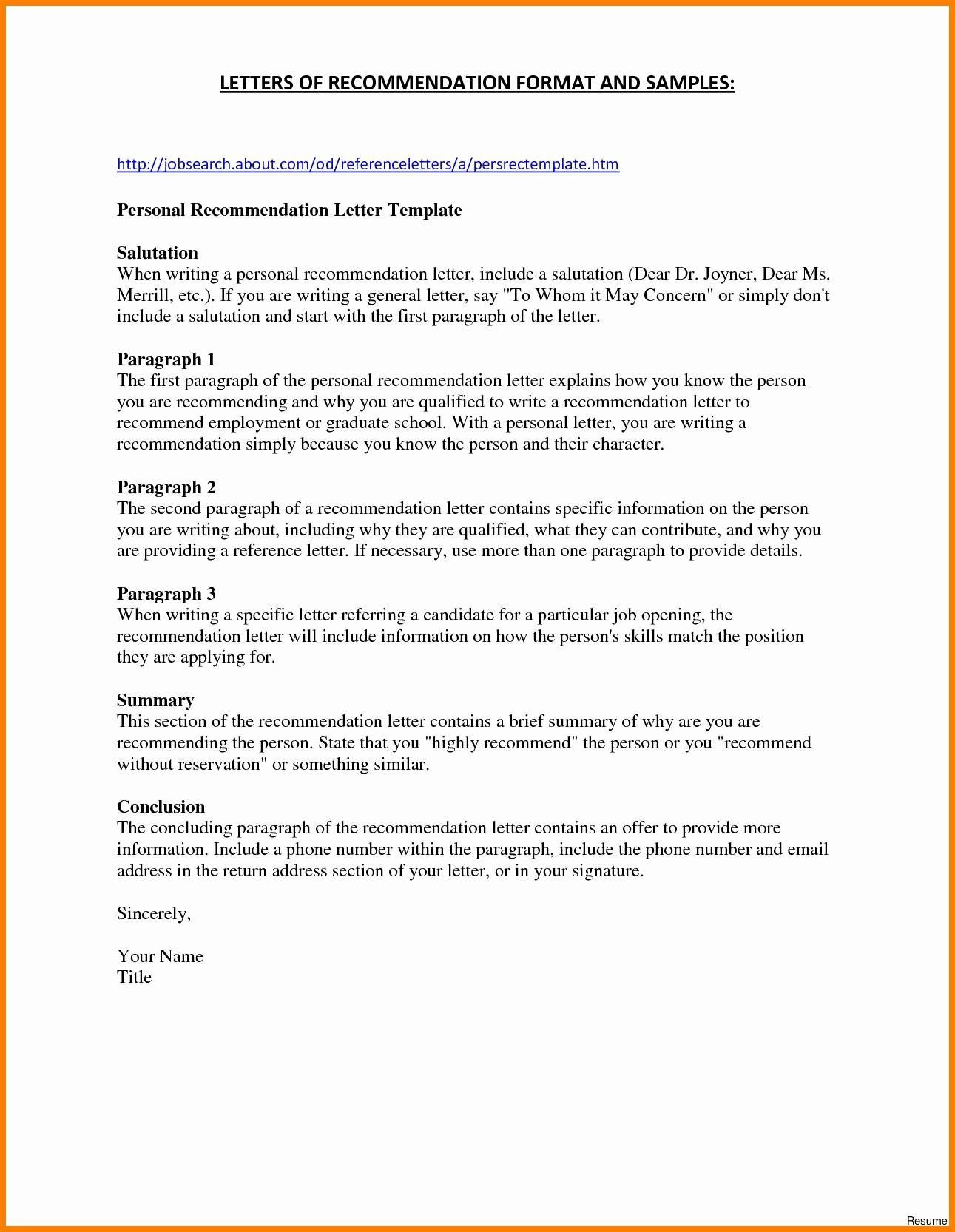 Resume Template for Letter Of Recommendation Cover Letter Template Wikihow – Resume format Job Letter, Letter …