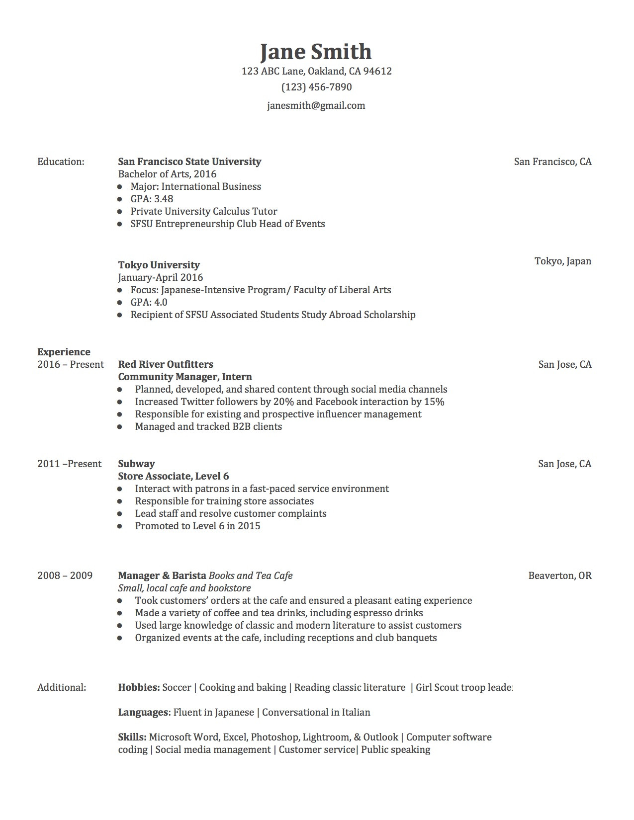 Resume Template for someone who Has Never Had A Job 3 Actually Free Resume Templates – Localwise