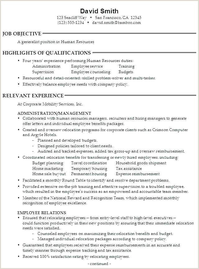 Sample Resume for An Entry Level Human Resource Position Entry Level Hr Generalist Resume Sample