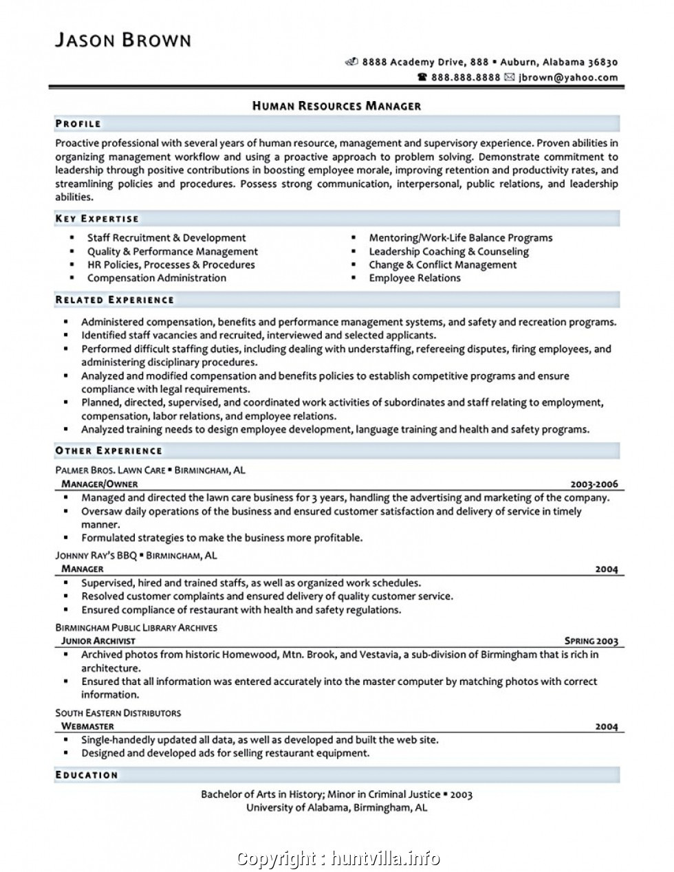 Sample Resume for An Entry Level Human Resource Position Simply Human Resources assistant Cv Entry Level Human