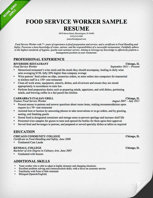 Sample Resume for Fast Food Service Crew Sample Resume for Fast Food Crew Member Lawwustl Web Fc2