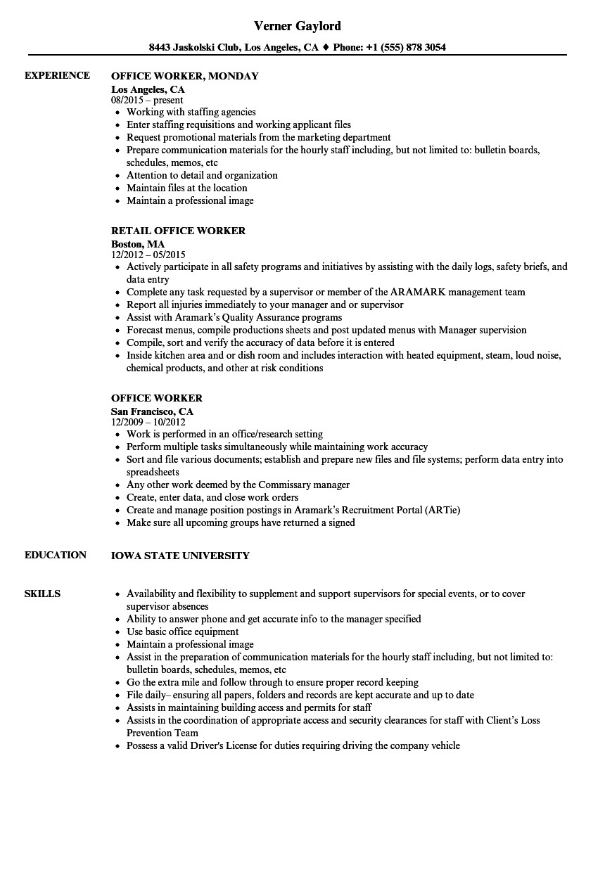 Sample Resume for Office Staff without Experience Sample Resume for Fice Staff without Experience Best