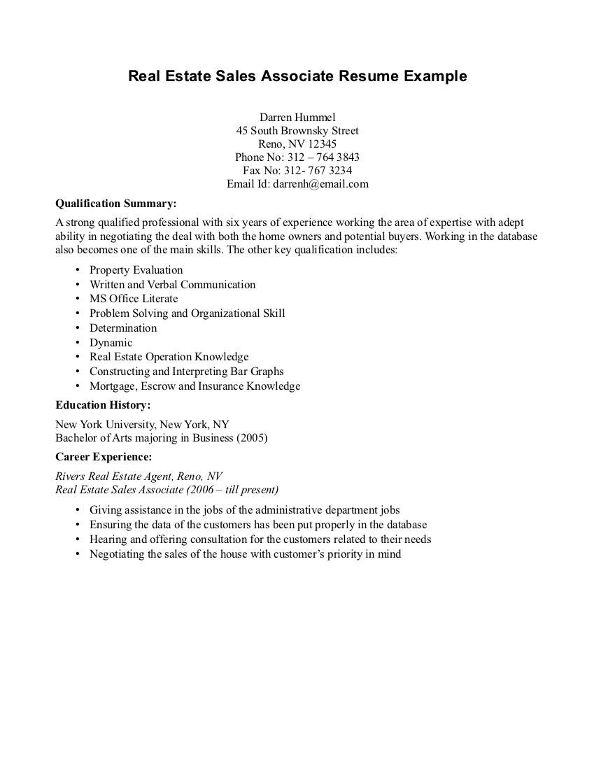 Sample Resume for Real Estate Agent with No Experience Real Estate Sales Agent Resume No Experience October 2021