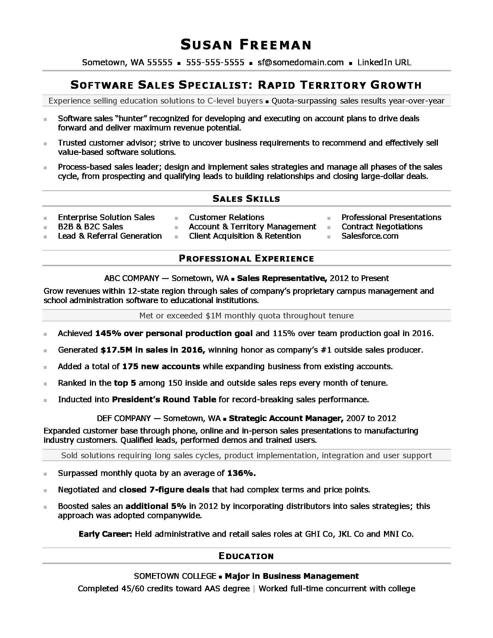 Sample Resume for Sales Clerk Position Sales associate Resume Monster.com