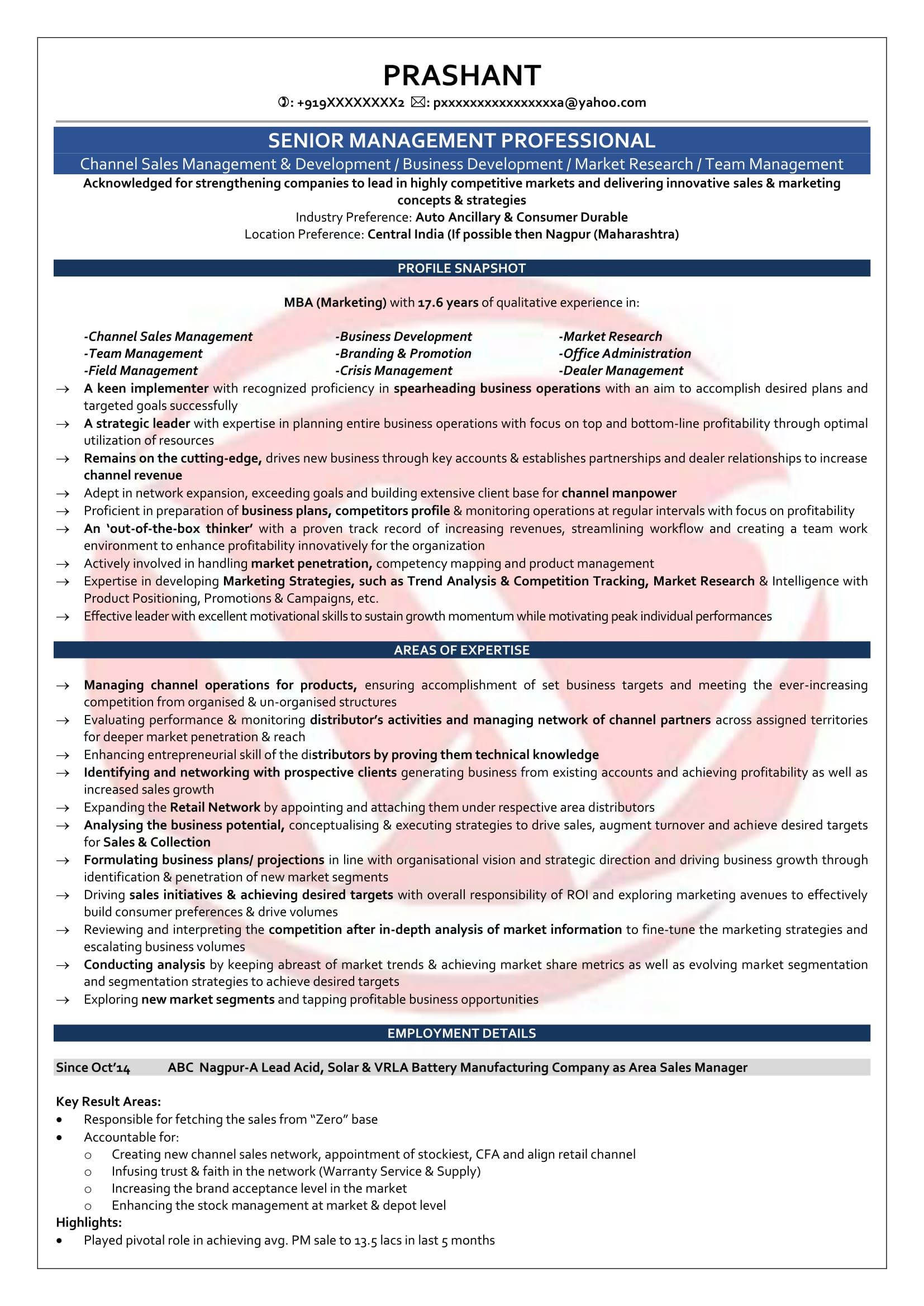Sample Resume for Sales Executive Fresher Pdf Resume format for 5 Years Experience In Sales Resume format …